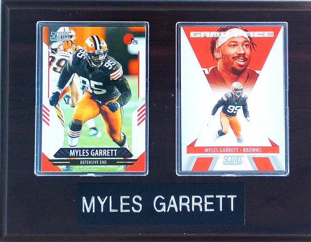 Myles Garrett Cleveland Browns 2-Card 6x8 Plaque