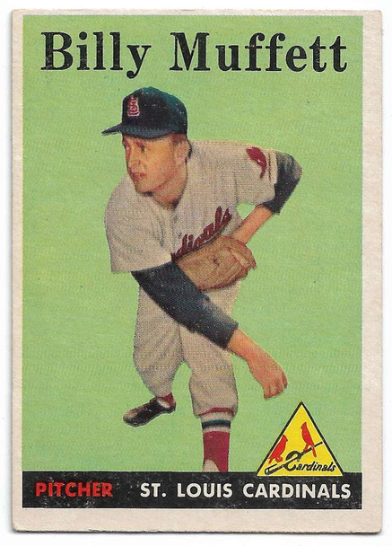 Billy Muffett 1958 Topps Card 143