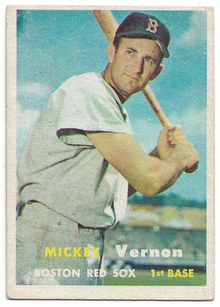 Mickey Vernon 1957 Topps Card 92
