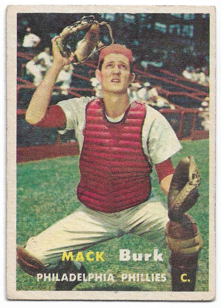 Mack Burk 1957 Topps Card 91