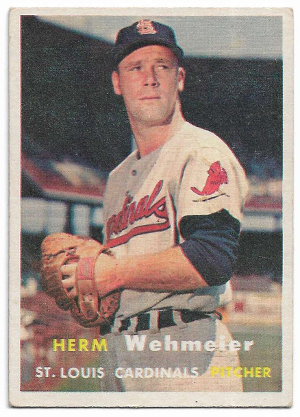 Herm Wehmeier 1957 Topps Card 81