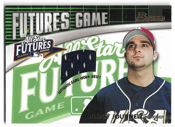 Jimmy Journell 2003 Bowman Futures Game Gear Jersey Relics Card FG-11