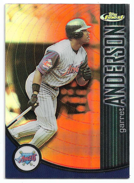 Garret Anderson 2001 Finest Refractor Card 52 196/499