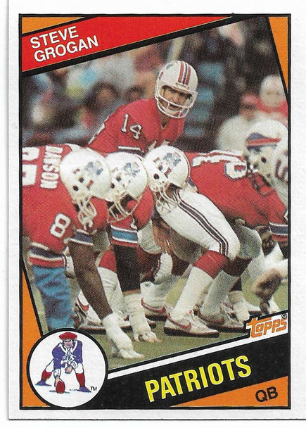 Steve Grogan 1984 Topps Card 136