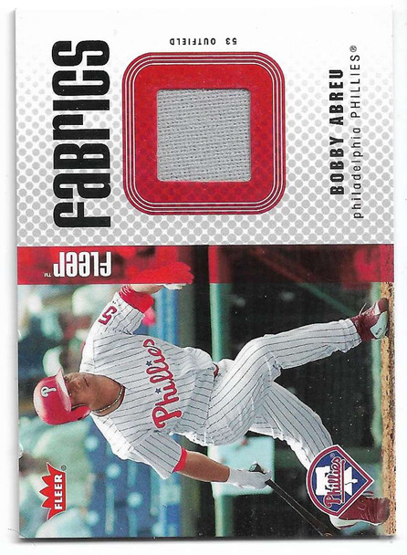 Bobby Abreu 2006 Fleer Ultra Fine Fabrics Card FF-BA