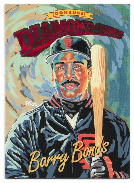 Barry Bonds 1994 Donruss Diamond Kings Card DK-1