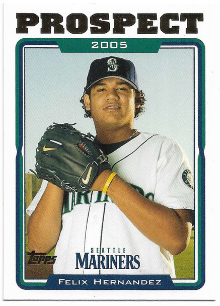 Felix Hernandez 2005 Topps Updates and Highlights Rookie Card UH100