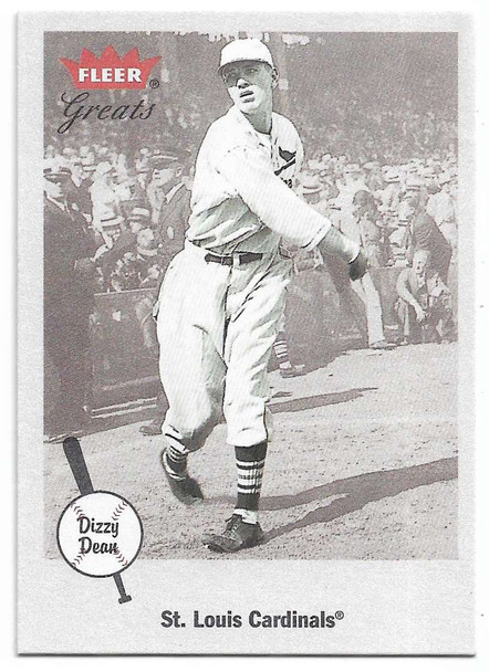 Dizzy Dean 2002 Fleer Greats of the Game Card 62