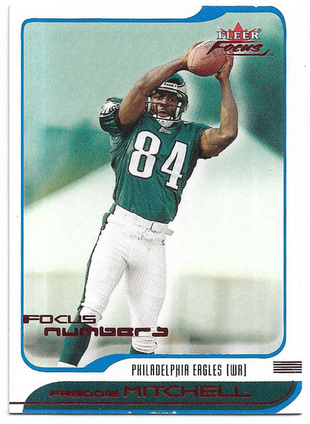 Freddie Mitchell 2001 Fleer Focus Focus Numbers Rookie Card 191 183/194