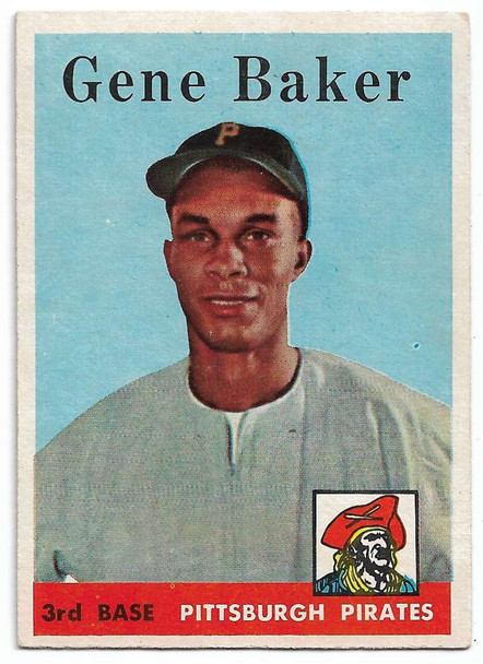 Gene Baker 1958 Topps Card 358