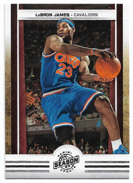 LeBron James 2009-10 Panini Season Update Card 82 LeBron James 2009-10 Panini Season Update Card 82