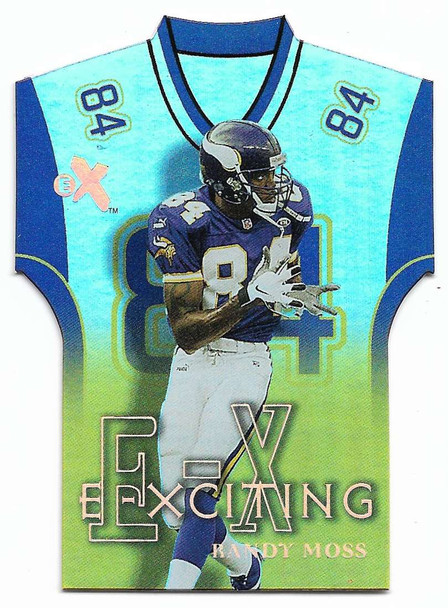 Randy Moss 2000 E-X E-Xciting Die-Cut Card 7 XT