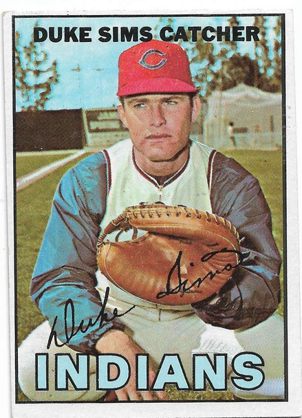 Duke Sims 1967 Topps Card 3 B