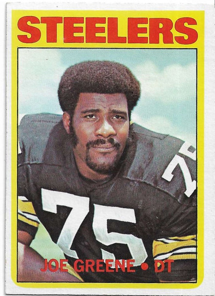 "Mean" Joe Greene 1972 Topps Card 230 A