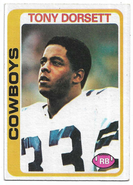 Tony Dorsett 1978 Topps Rookie Card 315