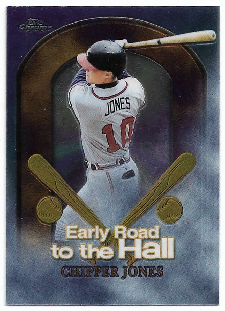 Chipper Jones 1999 Topps Chrome Early Road to the Hall Card ER6