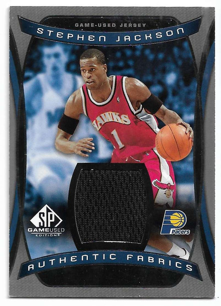 Stephen Jackson 2004-05 SP Game Used Authentic Fabrics Card AF-SJ