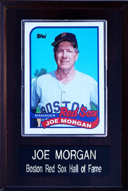 Joe Morgan Boston Red Sox Player Plaque