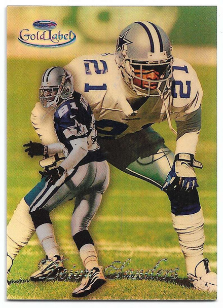Deion Sanders 1998 Topps Gold Label Black Label Card 14