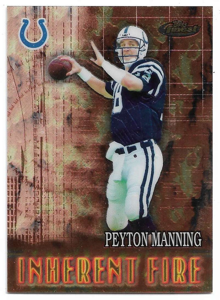Peyton Manning/Chad Pennington 2000 Finest Inherent Fire Card 175