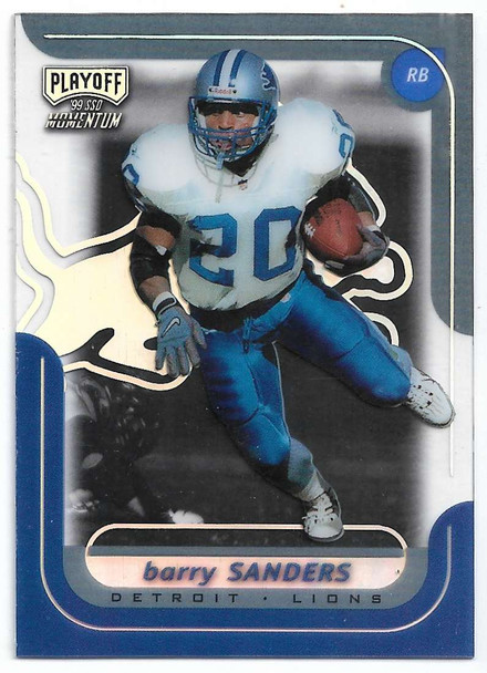 Barry Sanders 1999 Playoff Momentum SSD Card 117