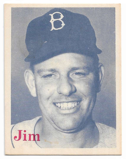 Jim Hughes 1974 TCMA 1952 Brooklyn Dodgers Card