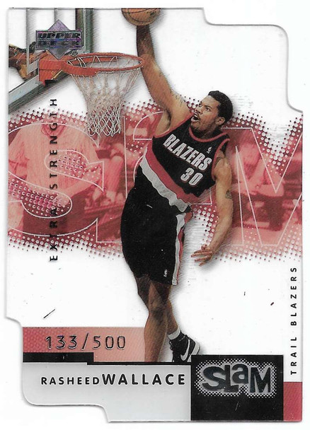 Rasheed Wallace 200-01 Upper Deck Slam Extra Strength Silver Card 46 133/500
