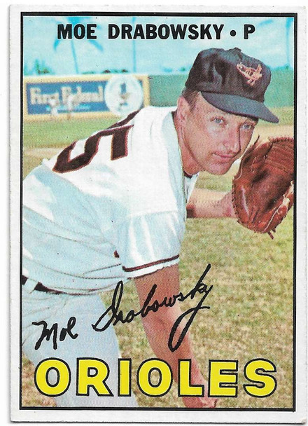 Copy of Moe Drabowsky 1967 Topps Card 125 (b)
