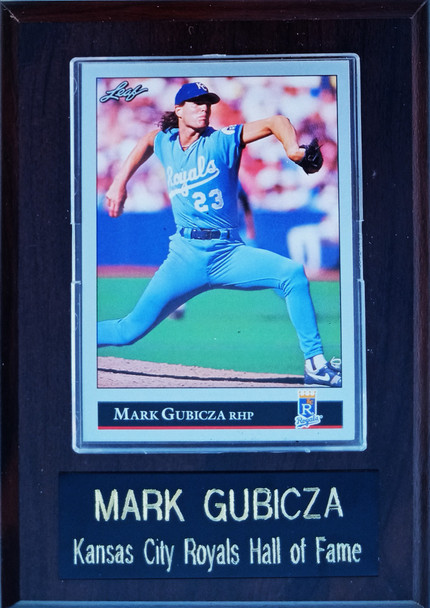 Mark Gubicza Kansas City Royals Player Plaque