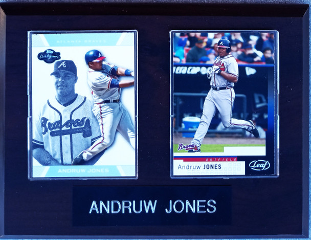 Andruw Jones Atlanta Braves 2-Card Plaque