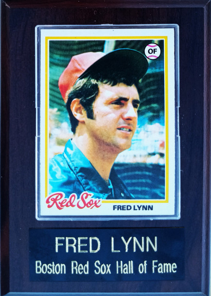 Fred Lynn Boston Red Sox Player Plaque
