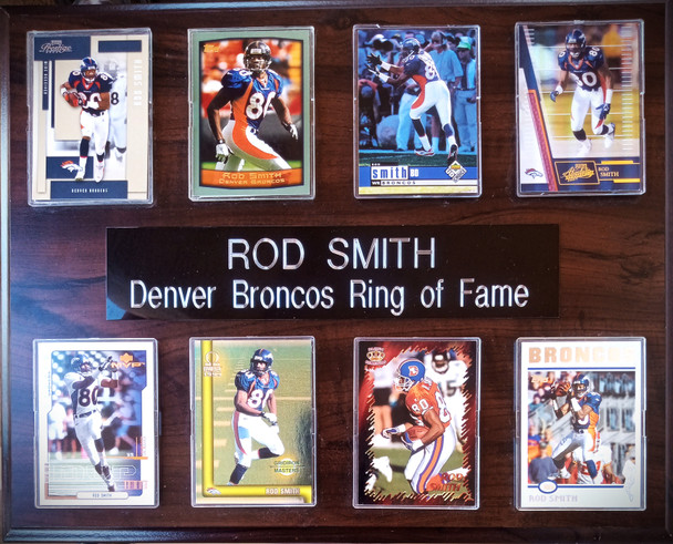 Rod Smith Denver Broncos 8-Card 12x15 Cherry-Finish Plaque Rod Smith Denver Broncos 8-Card 12x15 Cherry-Finish Plaque