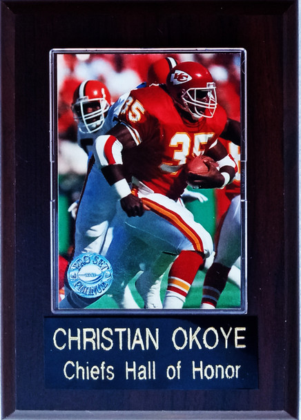 Christian Okoye Kansas City Chiefs Player Plaque Christian Okoye Kansas City Chiefs Player Plaque