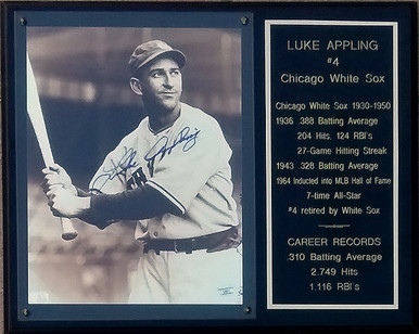 Luke Appling Signed Photo - 8X10 Whit