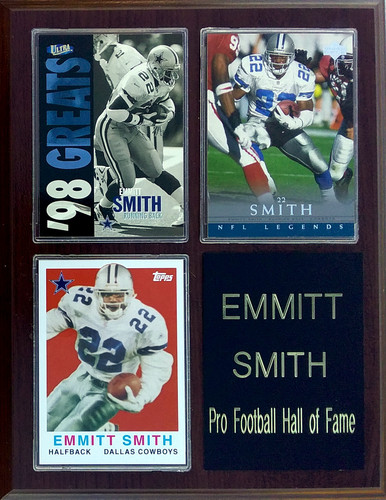 NFL 6X8 Emmitt Smith Dallas Cowboys Career Stat Plaque - C and I