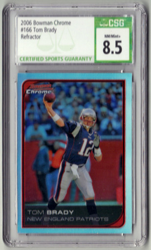 2006 Bowman Chrome Tom Brady Refractor. One of his best action shots imo! :  r/footballcards