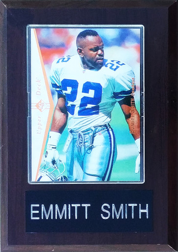 Emmitt Smith Dallas Cowboys 3-card 7x9 Plaque 