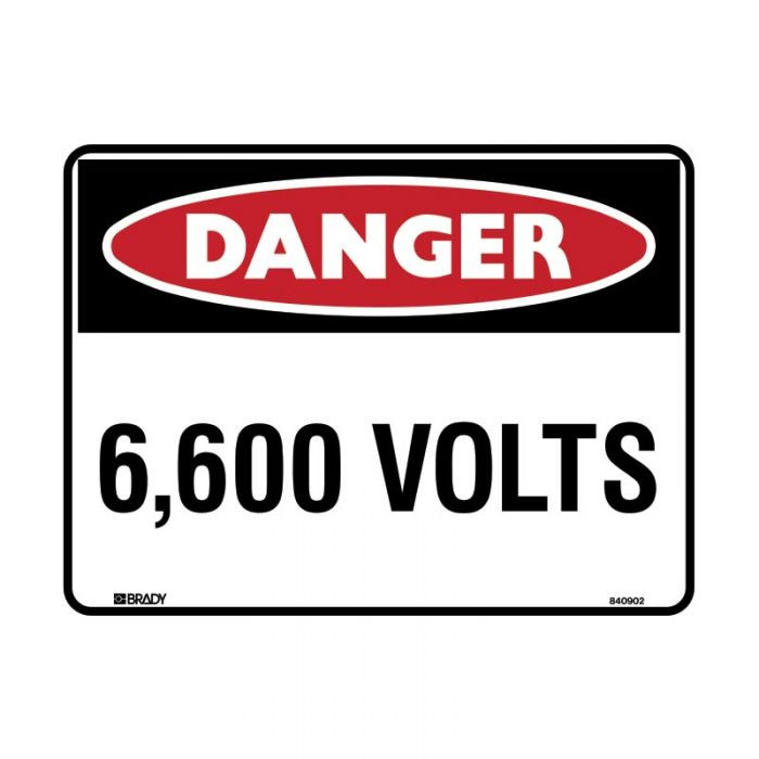 6600 Volts Danger Signs Express Safety