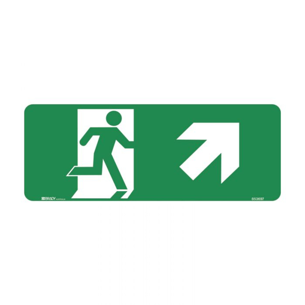 Running Man Exit Up Right Arrow Exit Signs Express Safety
