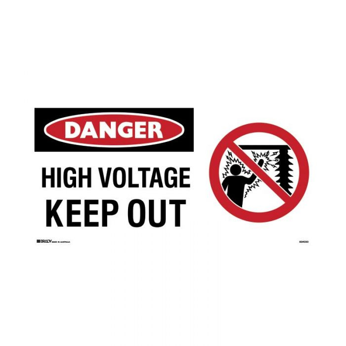High Voltage Keep Out Danger Signs Express Safety