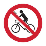 Bicycle Riding Prohibited Picto - Prohibition Signs