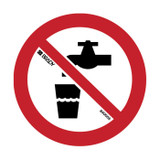 Do Not Drink Picto Only - Prohibition Signs