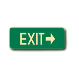 Exit With Right Arrow - Floor Signs