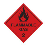 Flammable Gas 2 - Dangerous Goods Signs