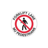 Forklift Lane No Pedestrians - Floor Signs