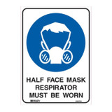 Half Face Mask Respirator Must - Mandatory Signs