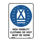 Hi Vis Clothing Or Vest Must Be Worn - Mandatory Signs