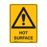 Hot Surface - Caution Signs
