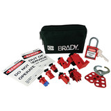 Electricians Mini Lockout Pouch With Compact Padlock - Pouch Kits