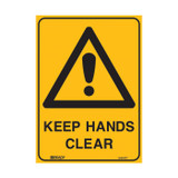 Keep Hands Clear - Caution Signs
